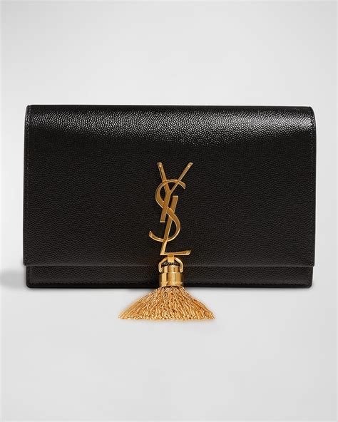 kate ysl monogram grain de poudre wallet on chain